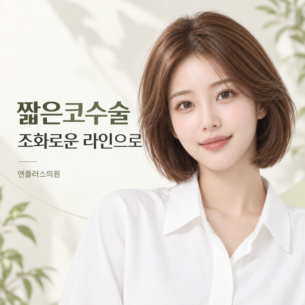 짧은코수술, 내 얼굴에 맞는 코 길이와 코끝 각도는?